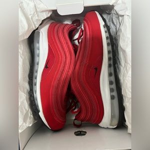 Nike By You Custom red Air Max 97 shoes WMNS 8